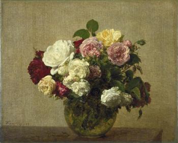 Henri Fantin-Latour : Bouquet of Roses